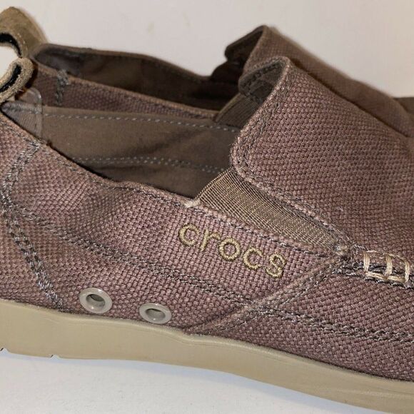 Crocs Men\'s Canvas Slip On Stretch Loafer Size 7 main image 6
